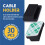 30x Cable holder Cable clip Cable clamp Self-adhesive black 2