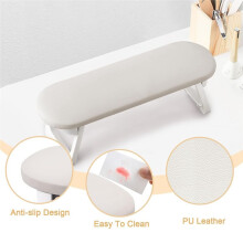 Nail Arm Rest, Foldable PU Leather Nail Hand Rest for Acrylic Nails Cushion Hand Holder, Nail Hand Pillow Nail Art