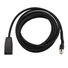 HöGkvalitativ Svart 10-Stifts 3,5 Mm Jack-Uttag Bil USB AUX i Adapterkabel för  E39 E53 BM54 X5 E46