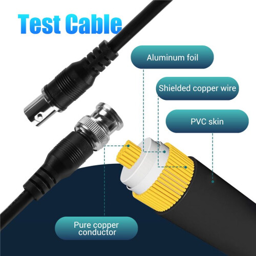 Bnc Cavo Prolunga Maschio A Femmina Con Prolunga Cctv Da 2,1 A 3,5 M 2