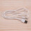 3.5mm Plug Audio AUX to USB 2.0 Plug Adapter Charging Cable 1M White 4