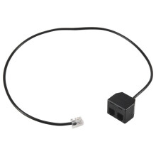 RJ9 4P4C Male To Dual Female  Connector Telephone Adapter Cable Wire Telephone extension Cord
