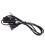US Plug 1.8M Power Cord /off Button  AC110V 3A AC250V 6A Black 3