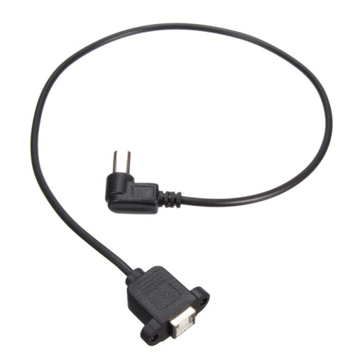 USB 2.0 B Male to USB B Female Socket Printer Panel Mount Extension Cable 50cm 1