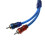 Amplificatore Stereo Con Cavo Audio In Rame Da 5M 2 RCA A 2 RCA Plug Braided 5