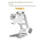 Tablet Stand Folding Adjustable Desk Portable Desktop Stand Tablet Bracket Silver 4