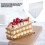 10 Sets Disposable Triangle Cake Slice Containers with Forks for Bakery Takeout and Dessert Display 5