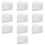 10 Sets Disposable Triangle Cake Slice Containers with Forks for Bakery Takeout and Dessert Display 1