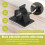 20Pcs Black Adjustable Plastic Cable Clamps Self Adhesive Car Cable Clips Wire Organizer 3