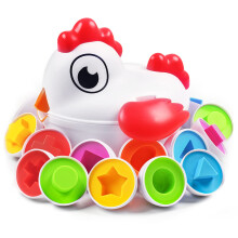 Montessori Toddler Toys Educational Egg Shape Sorter for Color Matching and Fine Motor Skills