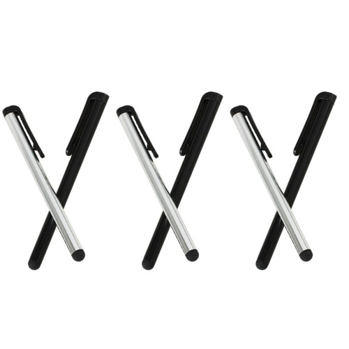 Universal Stylus Pens for /Itouch//Touchscreen Devices! 4X Pens, 2 Silver 2 Black