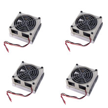 4X Dispositivo di Raffreddamento Termoelettrico Fai-Da-Te System di Raffreddamento Kit System di Refrigerazione A Semiconduttore Dissipatore