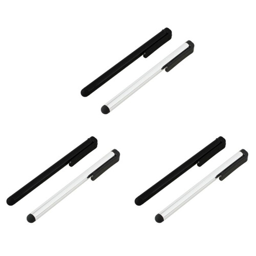 6 X Universal Stylus Pens for /Itouch//Touchscreen Devices 3 Silver 3 Black