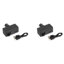 2X Fläkthastighetskontroll 4Pin PWM Fläktregulator TYPE-C Strömförsörjning DIY Vattenkylare Högeffekt PWM Fläktregulator