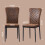 (Brown(Suede), 4 pcs) 4/6 Dining Chairs High Back Velvet/PU Office 2