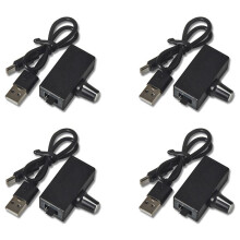 4X PWM-Snelheidsregelaar 4-Pins Ventilatorsnelheidsregelaar USB TYPE-C-Voeding DIY Waterkoeling Koeling voor 4-Draads 12V-Ventilator/Pomp