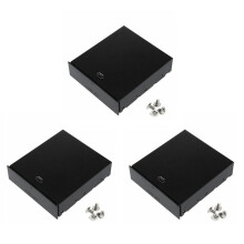 3X Caja de Almacenamiento de Escritorio Organizador Cajón Unidades Ópticas Soportes y Bastidores de Almacenamiento de Panel Frontal de 5,25 Pulgadas