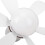 E27 LED-Deckenventilator 400 U/min Blume 6-Flügel Weiß 6