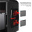 2X Computer Case Magnetic Dust Filter Mesh PC Case Cooling Fan Computer Guard Cover Horn Net 12 X 12cm 5