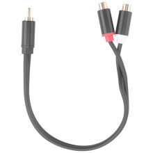 RCA Mannelijke Kabel Naar 2RCA Vrouwelijke Audiokabel 2 RCA Mannelijke Splitter Aux-Kabel voor TV PC DVD Luidspreker Audioversterkers Subwoofer