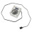 2X PC Water Cooling Flow Meter Indicator 12V Small 3pin Interface G1/4 Thread Pom Rustproof Computer Flow Meter Silver 3