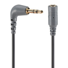 Replacement SC3 Microphone Cable for 3.5Mm TRRS Male To Female TRS Adapter Microphone Accessories, SC3 Black