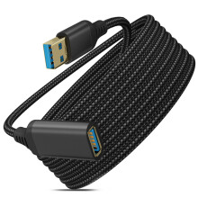 Cable de ExtensióN USB 3.0 Tipo a Macho a Hembra, Material Trenzado Duradero, Cable de Alta TransmisióN de Datos (0,5 Metros / 1,6 Pies)
