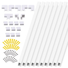 10 Stücke PVC Kabel kanal Kabel abdeckung Raceway Wand Kabel management Elektrischer Cache Kabel kanal Draht abdeckung Wasserdicht