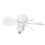E27 LED-Deckenventilator 400 U/min Blume 6-Flügel Weiß 7