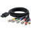 RGB/RGBS Cable for N64 SFC SNES NGC Video Consoles Composite Cable with Strong Stability 1