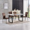 (Brown(Suede), 4 pcs) 4/6 Dining Chairs High Back Velvet/PU Office 6