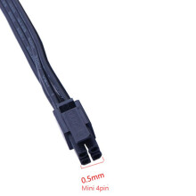 2 StüCk 4Pin auf Dual 15Pin HDD Strom Kabel 4P auf Serial SSD Dual HDD Strom Kabel, 45 Cm/17,7 Zoll