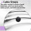 152 Pcs Cable Management Cord Organizer Kit, Include Self Adhesive Cable Organizer Clips, Cable Sleeves Management Clips 7