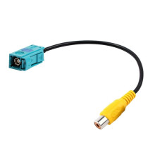 Fakra Z Female To RCA Female Video Cable Adapter Car Reversing Rear View Camera Adapter Cables for  (A)
