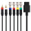RGB/RGBS Cable for N64 SFC SNES NGC Video Consoles Composite Cable with Strong Stability 4