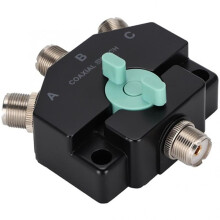 CO-301 WytrzymałY Szerokopasmowy PrzełąCznik Koncentryczny 3-Portowy Wzmacniacz Antenowy MJ RęCzny Adapter Anteny KróTkofalowej do Anteny Diamond