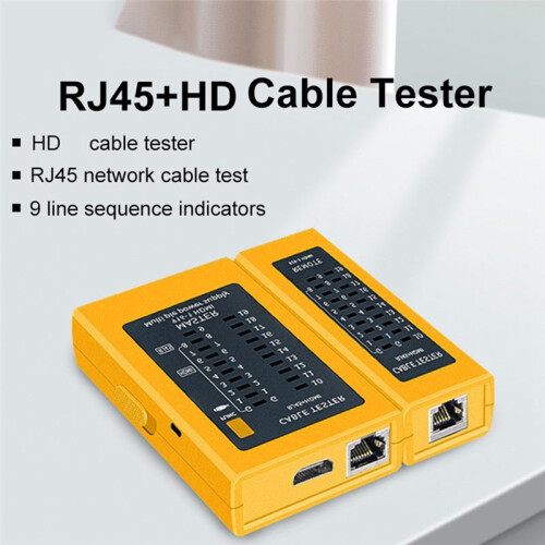 RJ45 RJ11 Cable LAN Tester Network Cable Tester Wire  Finder Multifunction Industrial Control Elements Tool 2