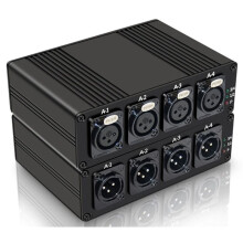 4 Channels XLR Audio Fiber Optical Extender Via SC Fiber Optical to 20Km XLR Balanced Extender Audio EU Plug