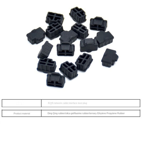 Rj45 Silicone Dust Plug Dust Cover Dust Cap Router  Network Cable Interface Computer Network Cable Dust Cap