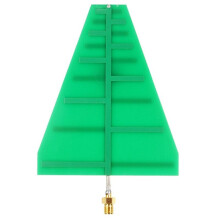 1.35GHz-9.5GHz 8X10cm UWB Ultra Wideband Log Periodic Antenna 5-6Db 15W SMA Female Adapter