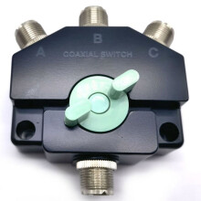 CO-301 Commutateur Coaxial à Large Bande Robuste RéPéTeur D'Antenne à 3  M-J Adaptateur de Base à Ondes Courtes pour Antenne Manuelle pour
