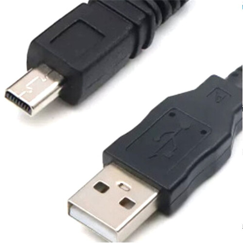 Suitable for Digital Camera Mobile Phone Universal USB to Small Port 8P 8-Pin Data Cable Five-Core Charging Cable 1