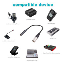 XLR Male to 1/4 inch Female Cable,3 Pin Male to 6.35mm Socket Audio Cord, XLR Male to 6.35mm Microphone Audio Cable