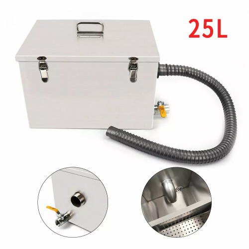25L Grease Trap Interceptor - Restaurant & Home Kitchen Wastewater Filter 1