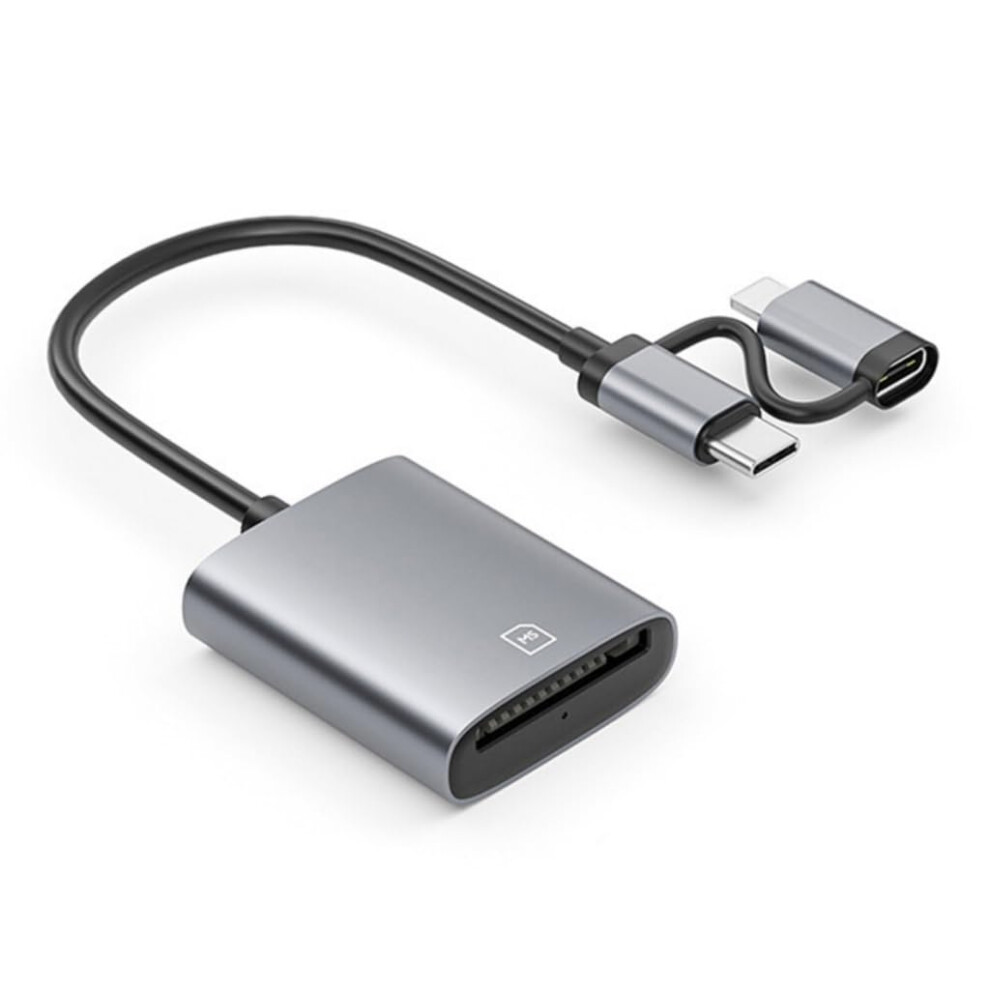 Aluminum Ms Card Reader Usbc 8Pin Speed Dual Connector For Phone And Laptop 9092120876130
