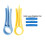 5pcs Network Cable Untwist Tool, Wire Straightener for CAT5/CAT5e/CAT6/CAT7 Wires Pair Separator Tools 4