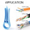 5pcs Network Cable Untwist Tool, Wire Straightener for CAT5/CAT5e/CAT6/CAT7 Wires Pair Separator Tools 5