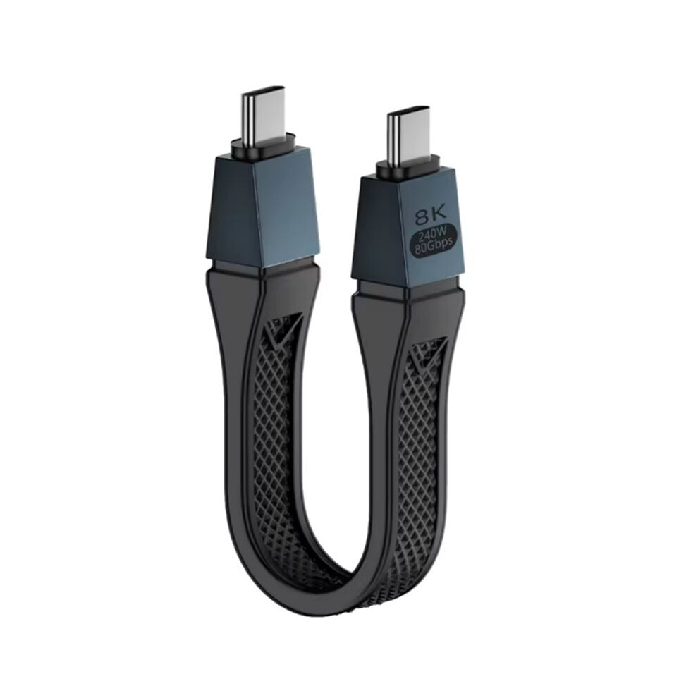 New Usb4 2.0 Cable 80Gbps Gen4 Usb C To Egpu 16K Pd 240W One-Way 120Gbps Short Cable Black 6032383971718