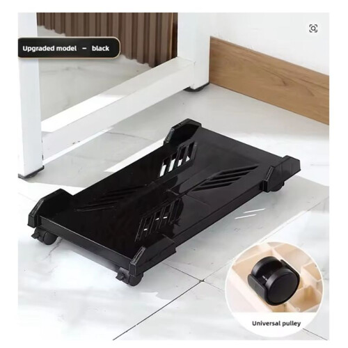 Computer Tower Stand Adjustable Mobile CPU Stand Gaming PC Case with 4 Caster Wheels Most for Most PC Computer Desk 1