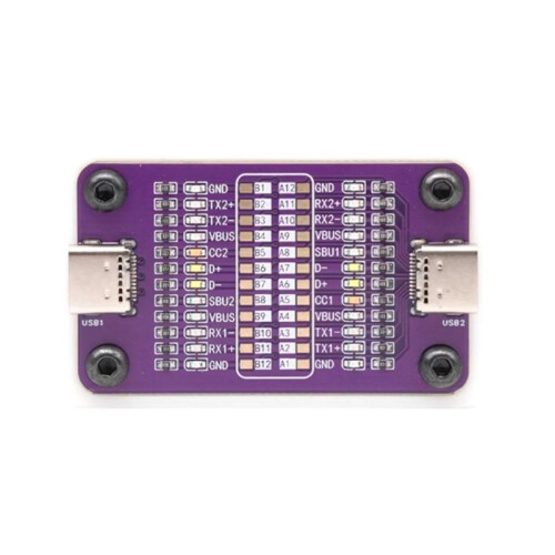 POWER-Z Dual Type-C Fast Charging Cable Inspection Board for Smartphone Cable Testing and  Sequence Testing